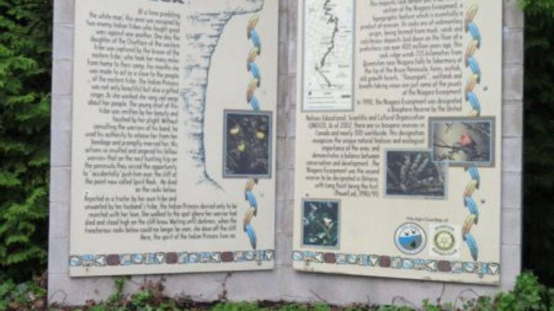 Spirit Rock Legend Sign