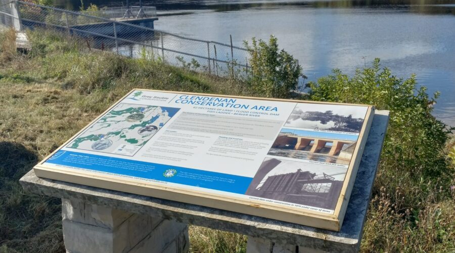 New Sign at Clendenan Conservation Area